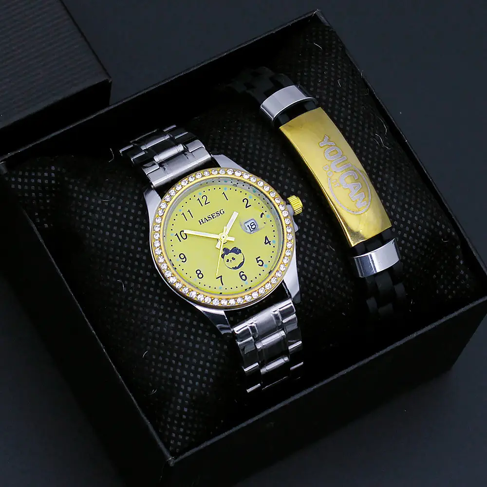 Women's Quartz Watch with Gold Dial Steel Strap — feature 8