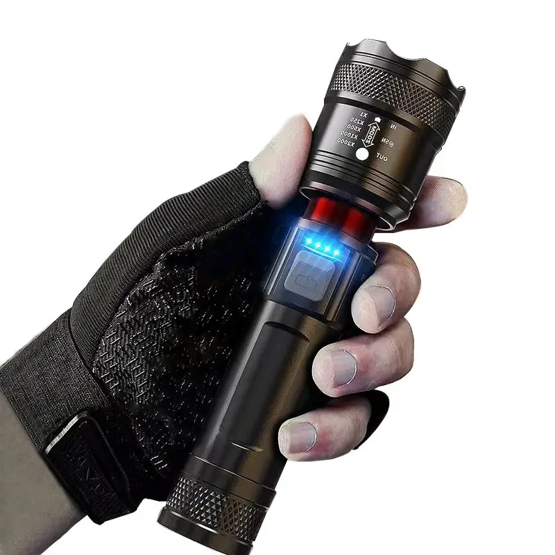USB Rechargeable 4900N+ & 200N+ Flashlight Outdoor Emergency