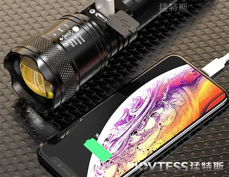 USB Rechargeable 4900N+ & 200N+ Flashlight Outdoor Emergency — feature 13