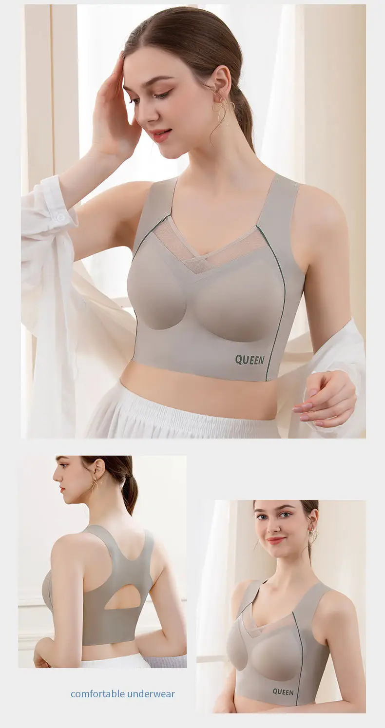 Women's Adjustable Anti-Sagging Push Up Bra Blue — feature 16