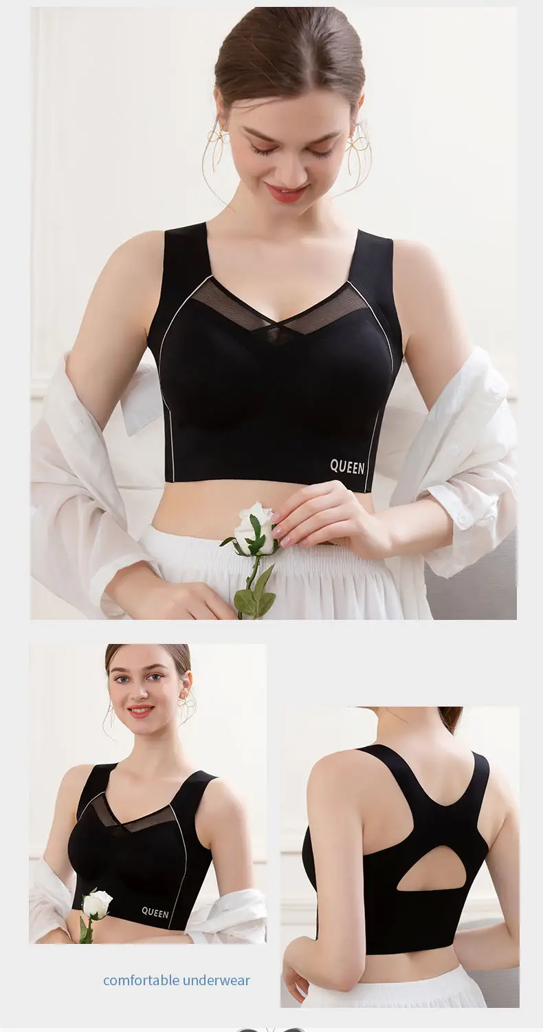 Women's Adjustable Anti-Sagging Push Up Bra Blue — feature 18
