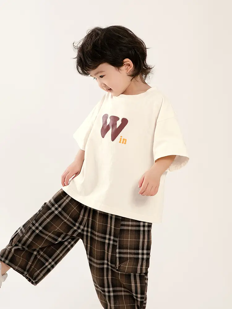 Boys Pure Cotton T-Shirt Short Sleeve Summer Wear - Image 7
