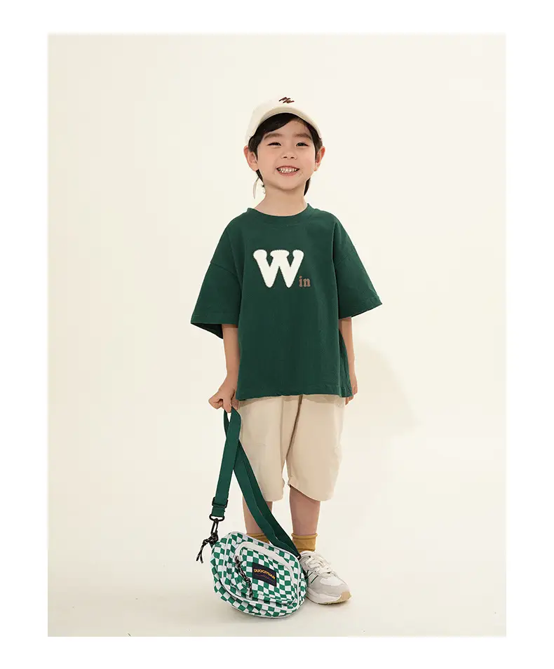 Boys Pure Cotton T-Shirt Short Sleeve Summer Wear — feature 11