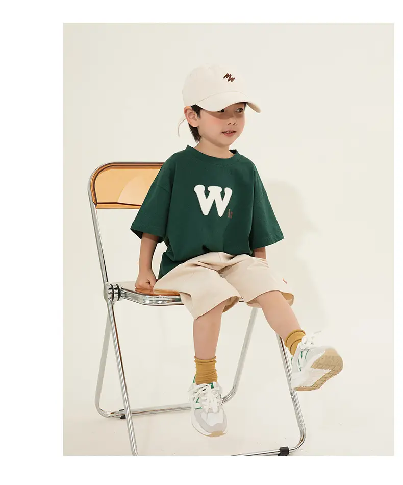 Boys Pure Cotton T-Shirt Short Sleeve Summer Wear — feature 15