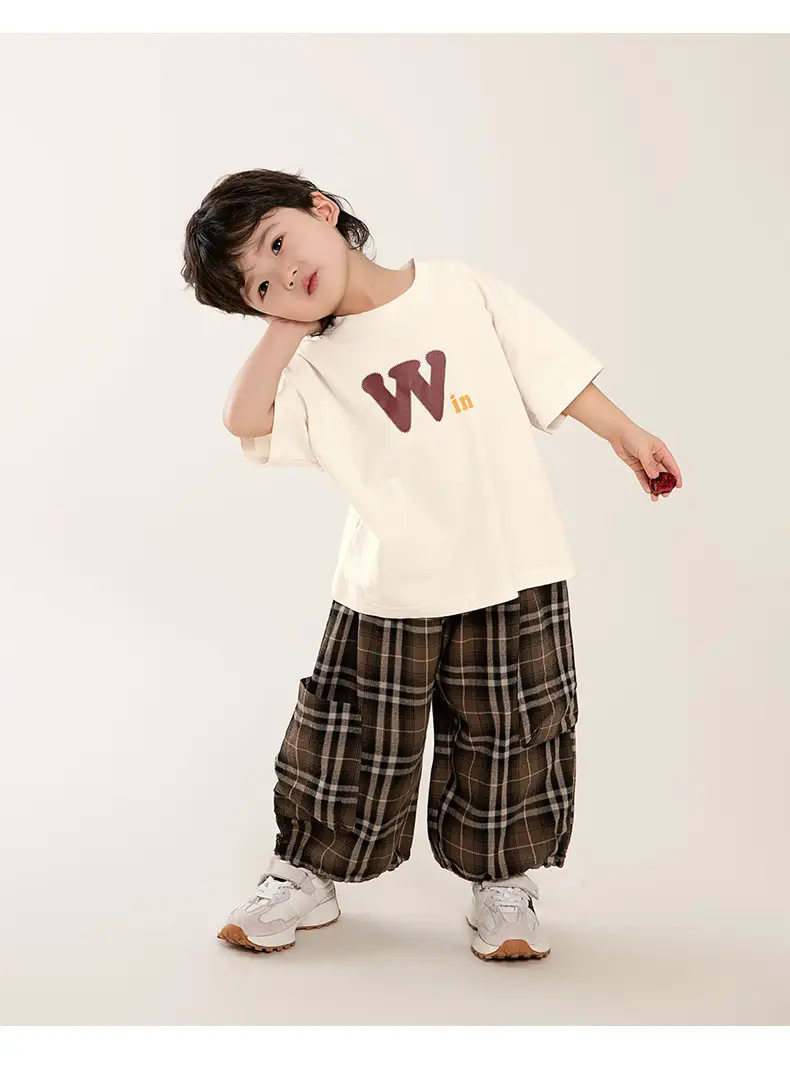 Boys Pure Cotton T-Shirt Short Sleeve Summer Wear — feature 16