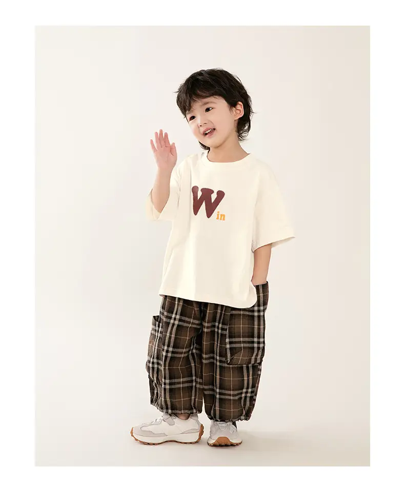 Boys Pure Cotton T-Shirt Short Sleeve Summer Wear — feature 17