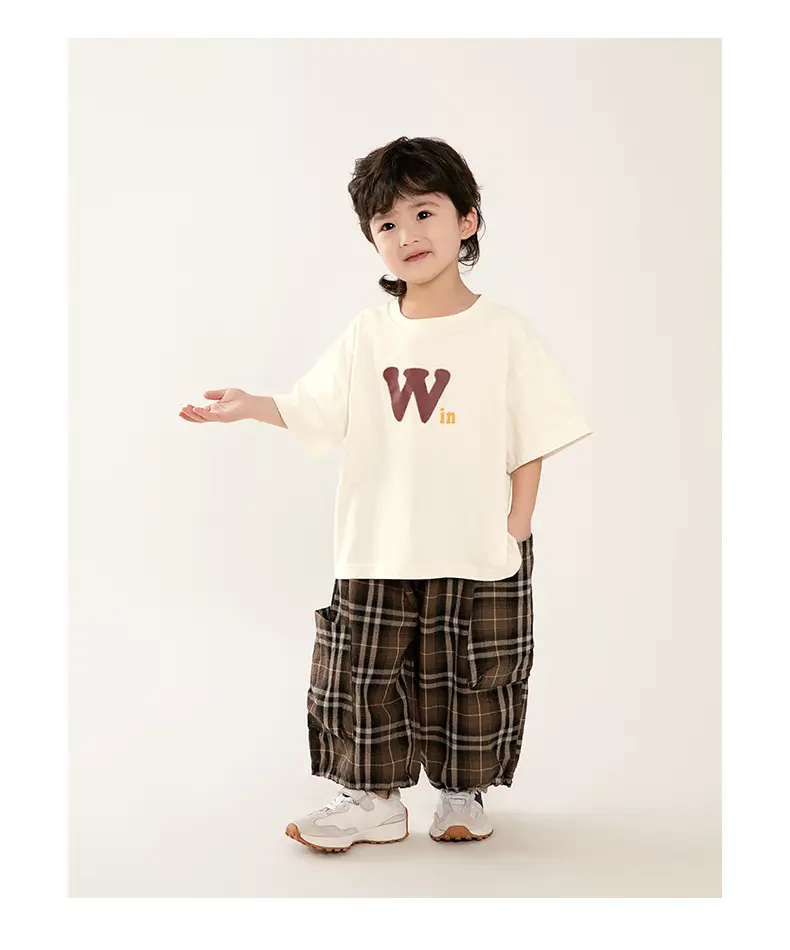 Boys Pure Cotton T-Shirt Short Sleeve Summer Wear — feature 18