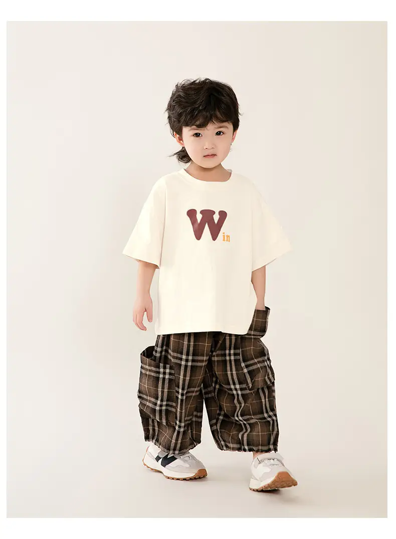 Boys Pure Cotton T-Shirt Short Sleeve Summer Wear — feature 19