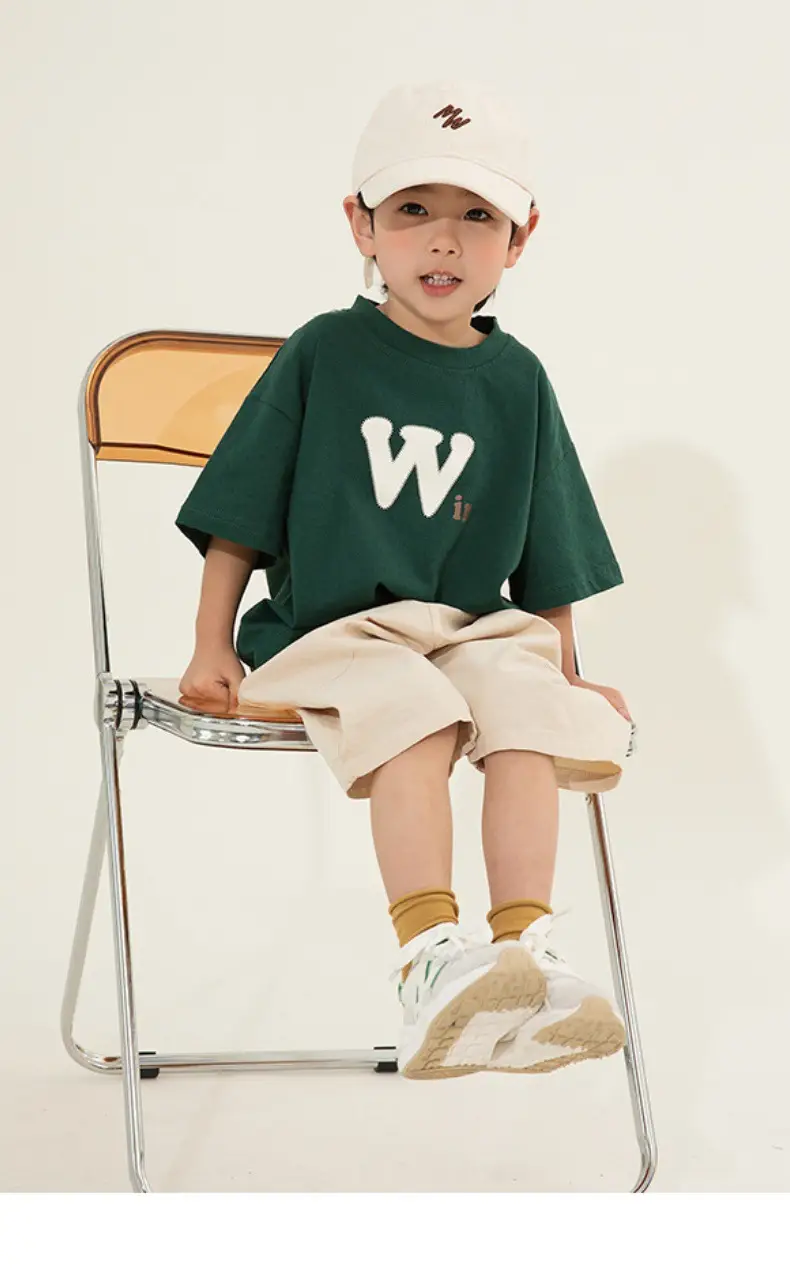 Boys Pure Cotton T-Shirt Short Sleeve Summer Wear — feature 2