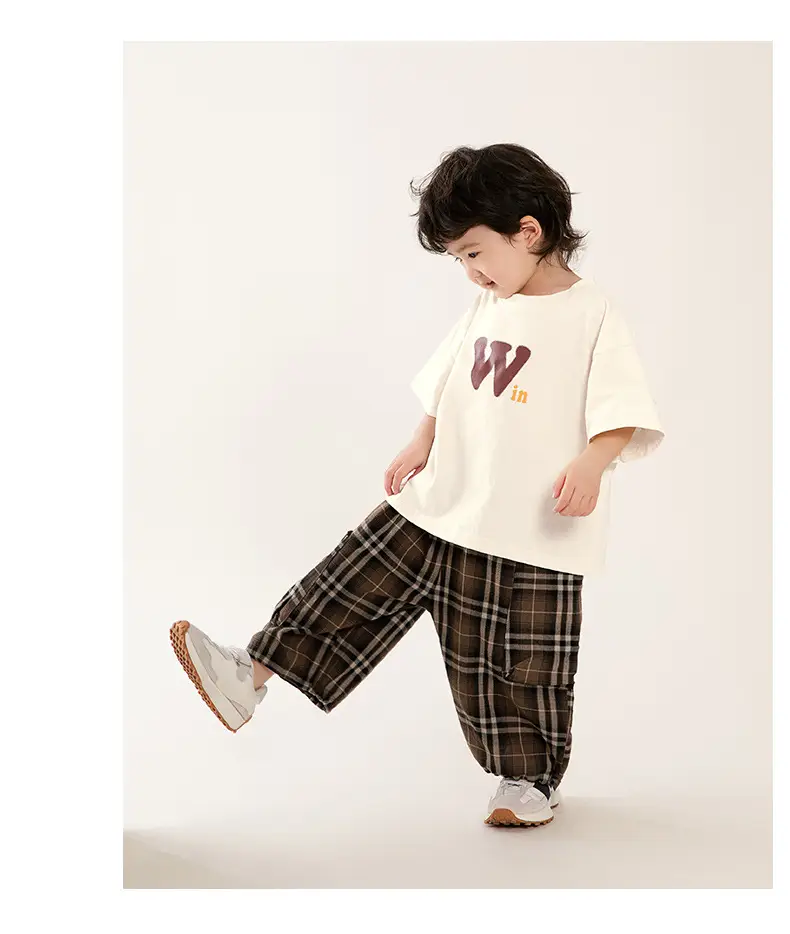 Boys Pure Cotton T-Shirt Short Sleeve Summer Wear — feature 21
