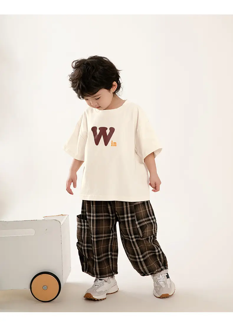 Boys Pure Cotton T-Shirt Short Sleeve Summer Wear — feature 22