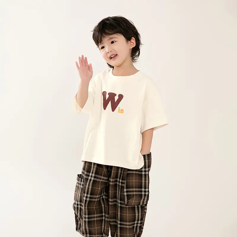 Boys Pure Cotton T-Shirt Short Sleeve Summer Wear - Image 2