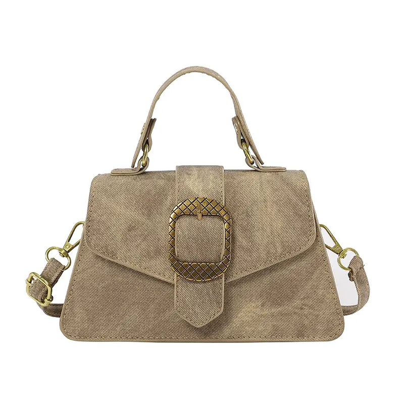 Elegant Beige Women's Shoulder Messenger Bag with Heart Charm - Image 10