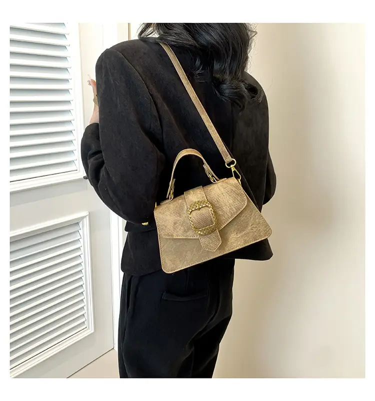 Elegant Beige Women's Shoulder Messenger Bag with Heart Charm — feature 10