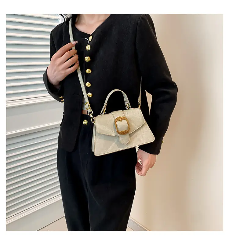 Elegant Beige Women's Shoulder Messenger Bag with Heart Charm — feature 13
