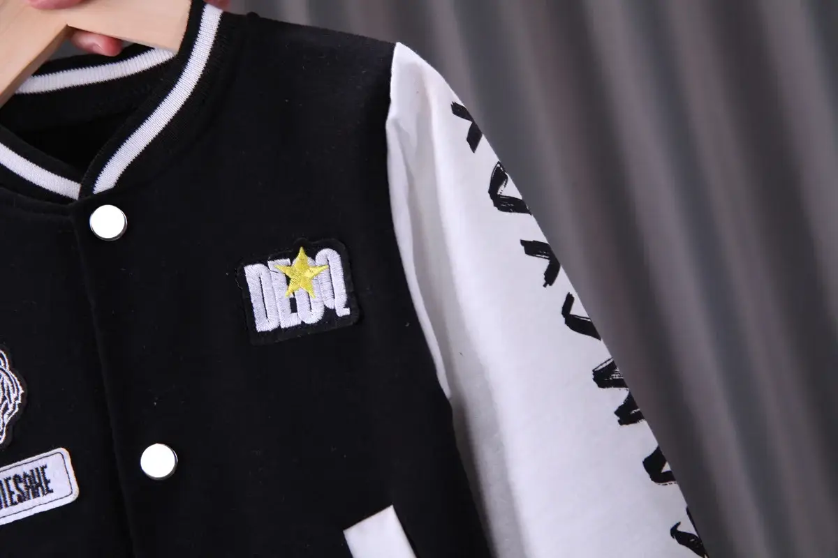 Baby Boy Baseball Jacket Set Beige White 0-5Yrs — feature 15