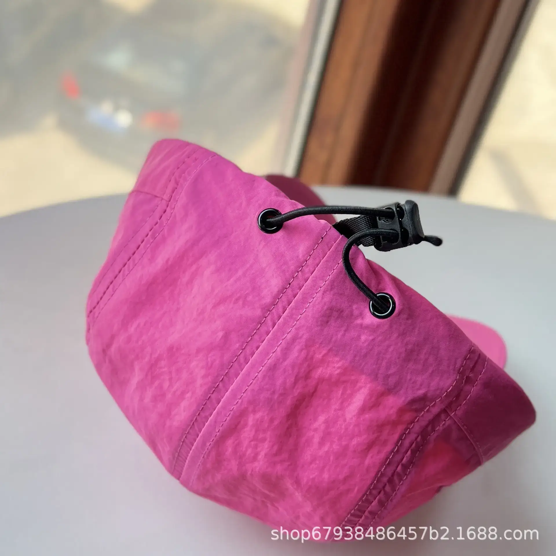 Women Sun Cap Pink Adjustable Summer Hat — feature 7