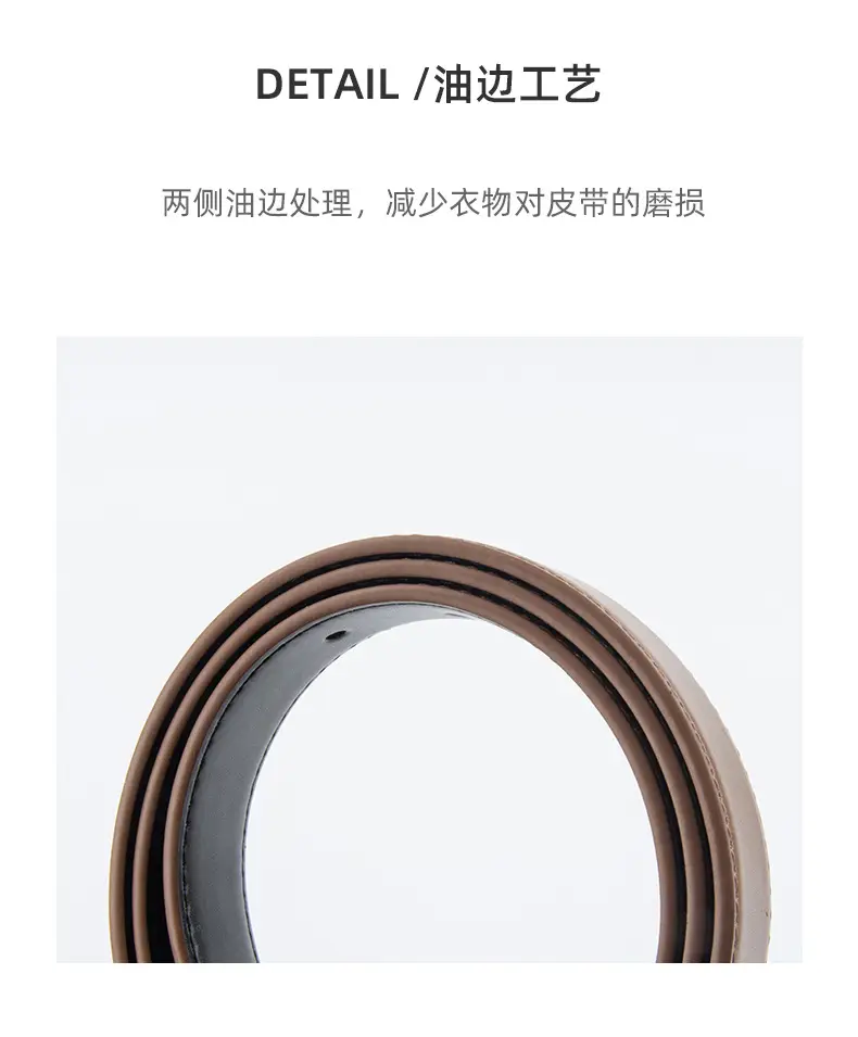 Women's Red Leather Belt with Gold Buckle β feature 8