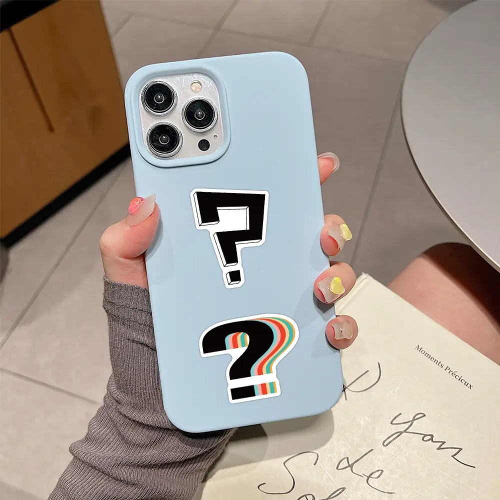60 Question Mark Graffiti Stickers Decorative Car Laptop Handbook Cross-border Stickers Wholesale — feature 13