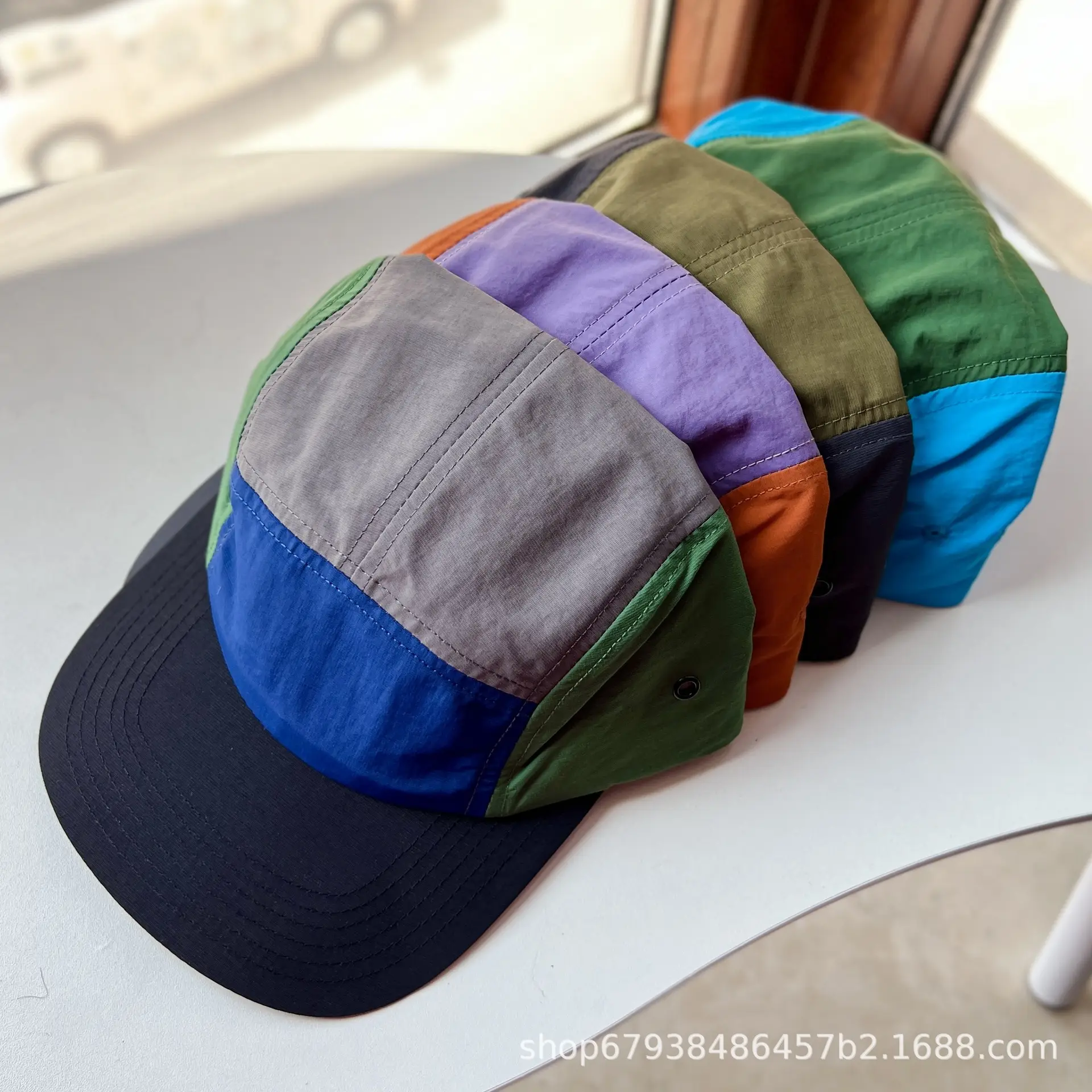 Men's Color Changing Sun Hat with Blue Green Trim - Image 8