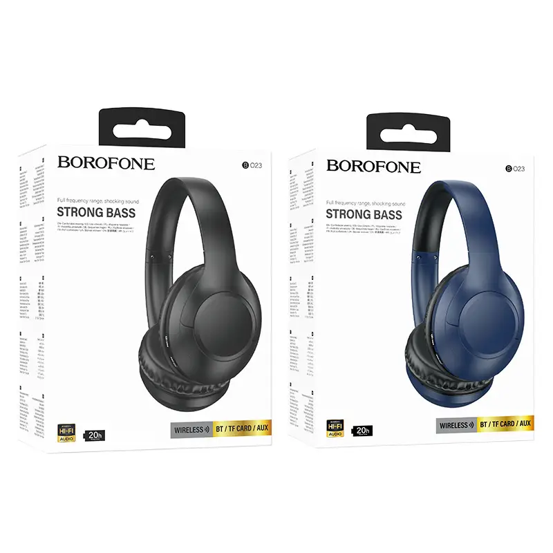 Borofone BO23 Bluetooth 5.3 Headset Black Blue - Image 6