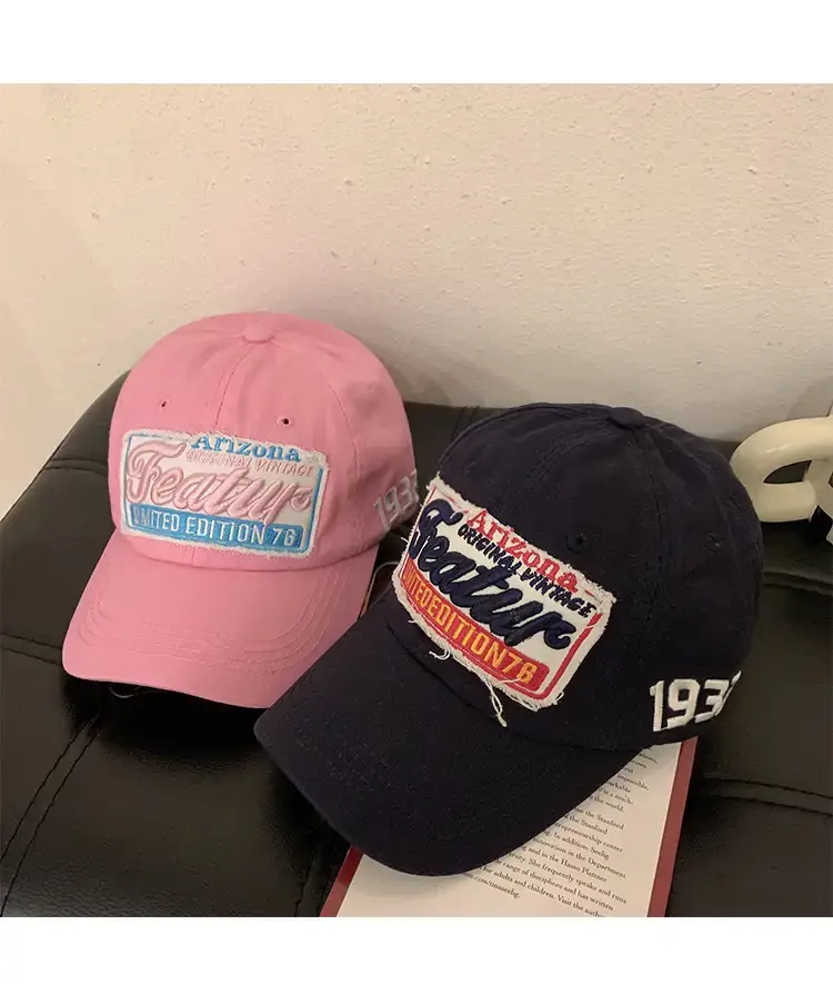 Women Pink Feathered Baseball Cap Sun Hat — feature 11