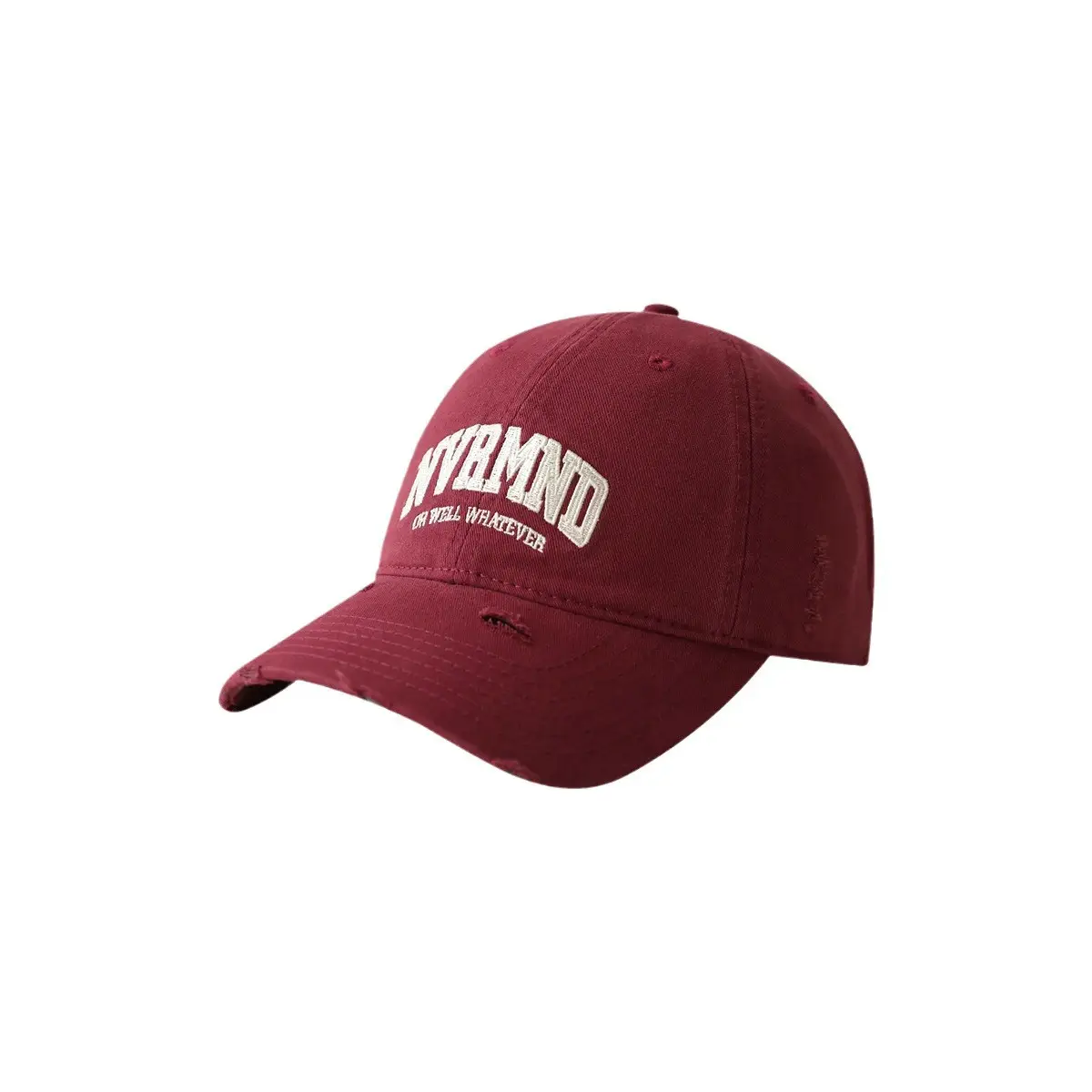 Unisex Frayed Letter Embroidered Baseball Cap - Image 12