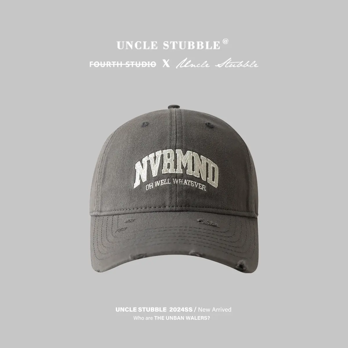 Unisex Frayed Letter Embroidered Baseball Cap - Image 6