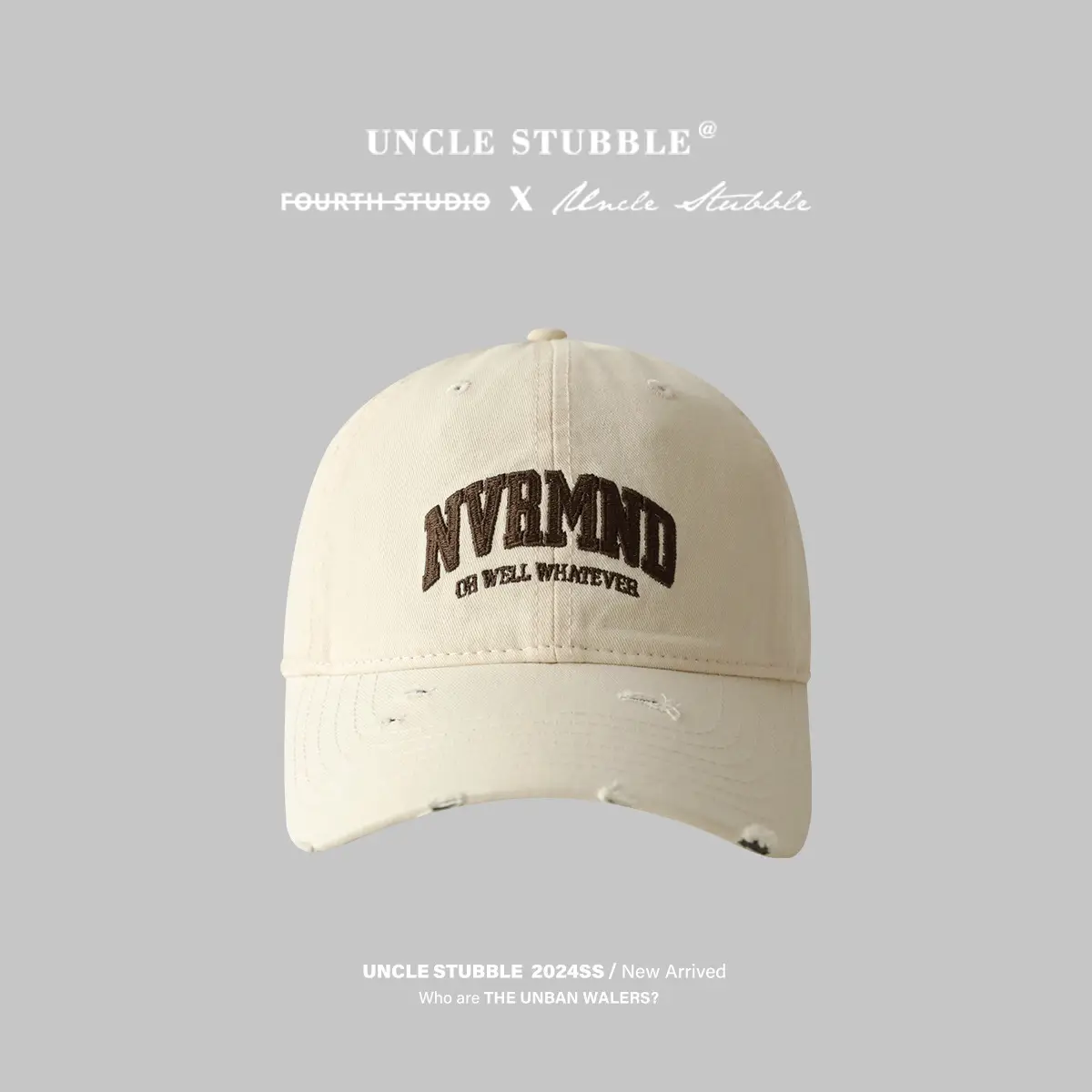 Unisex Frayed Letter Embroidered Baseball Cap - Image 7