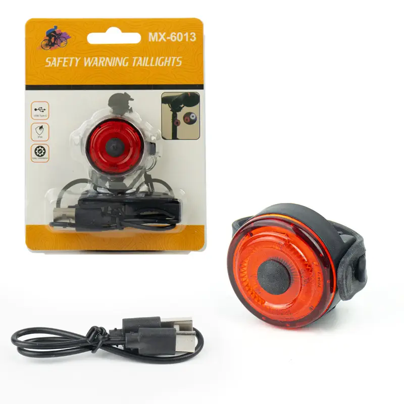 New strap bicycle USB charging creative taillight mountain bike outdoor night riding taillight riding equipment accessories