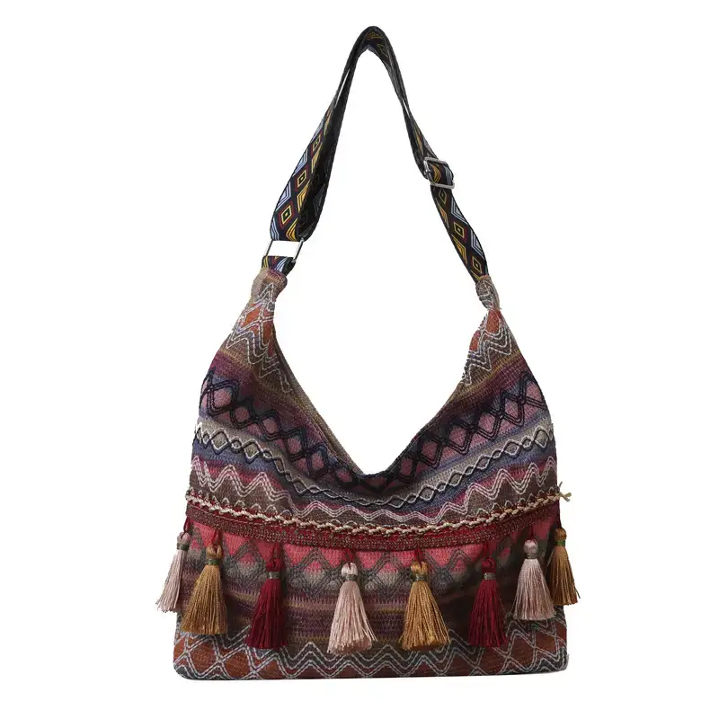 Tassel Artistic Korean Tote Bag Large Capacity - Image 8