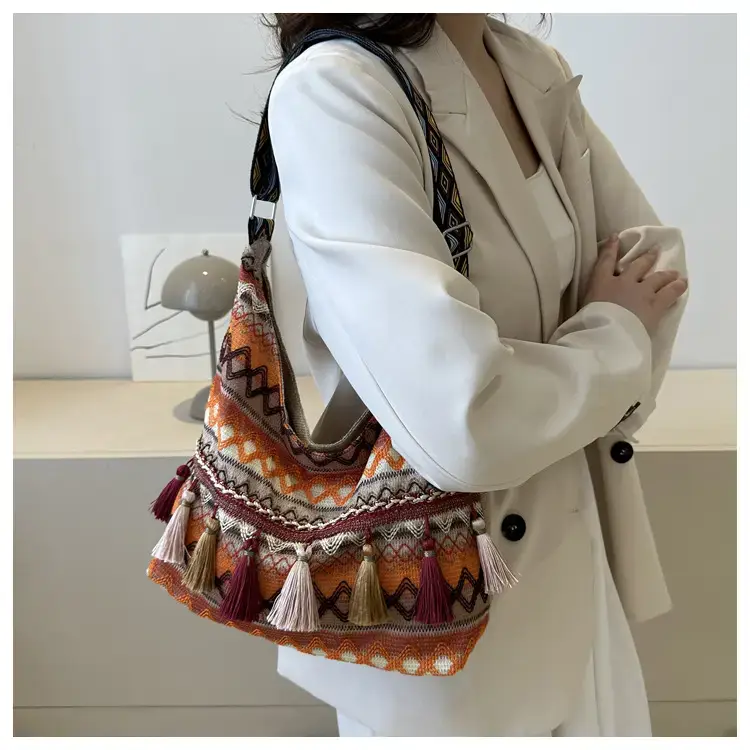 Tassel Artistic Korean Tote Bag Large Capacity — feature 10