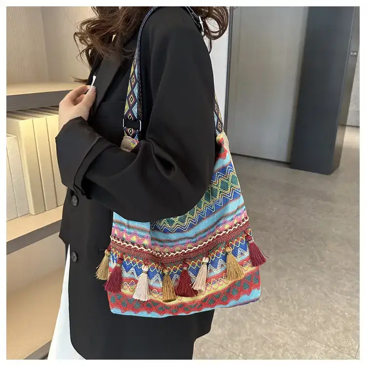 Tassel Artistic Korean Tote Bag Large Capacity — feature 13