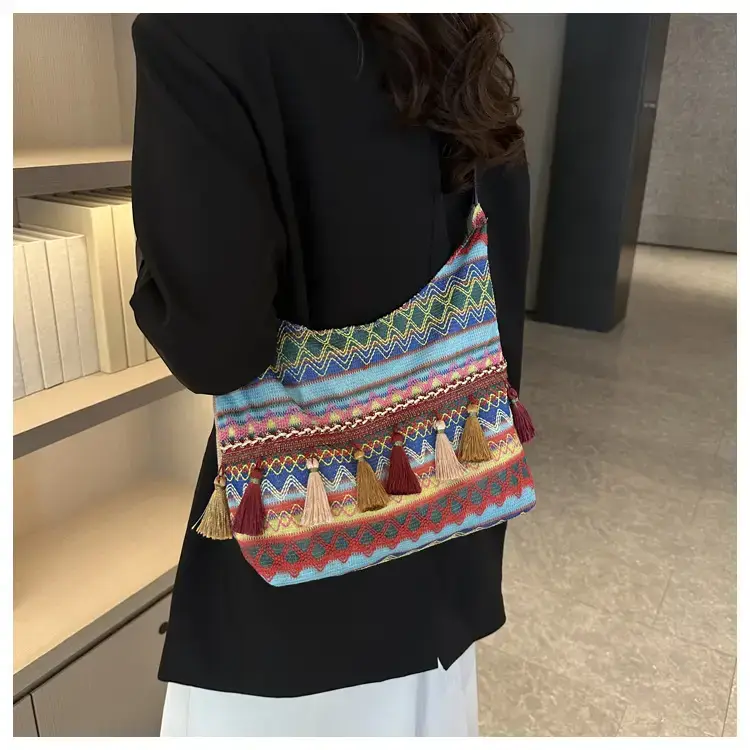 Tassel Artistic Korean Tote Bag Large Capacity — feature 15