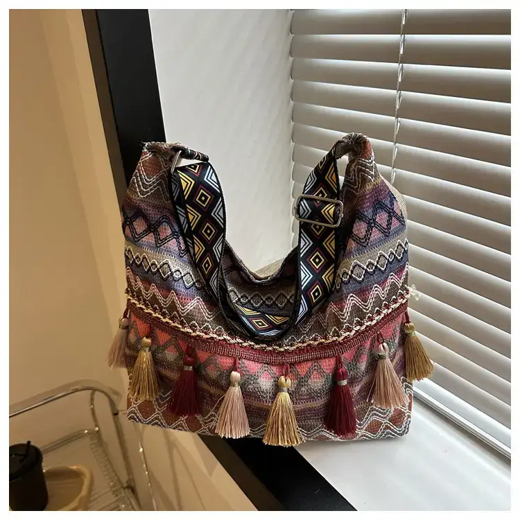 Tassel Artistic Korean Tote Bag Large Capacity — feature 17