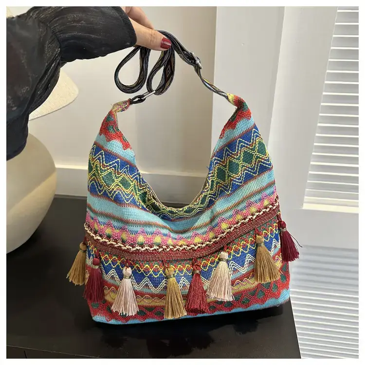 Tassel Artistic Korean Tote Bag Large Capacity — feature 19
