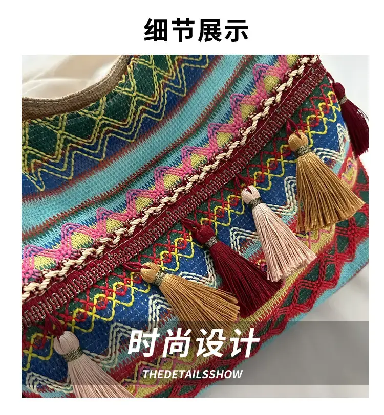 Tassel Artistic Korean Tote Bag Large Capacity — feature 2
