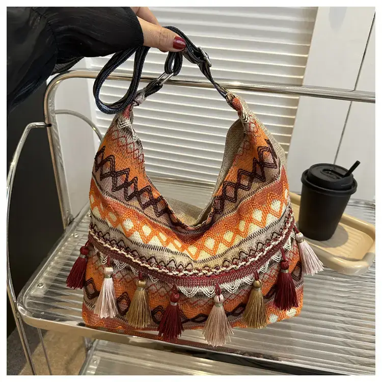 Tassel Artistic Korean Tote Bag Large Capacity — feature 20