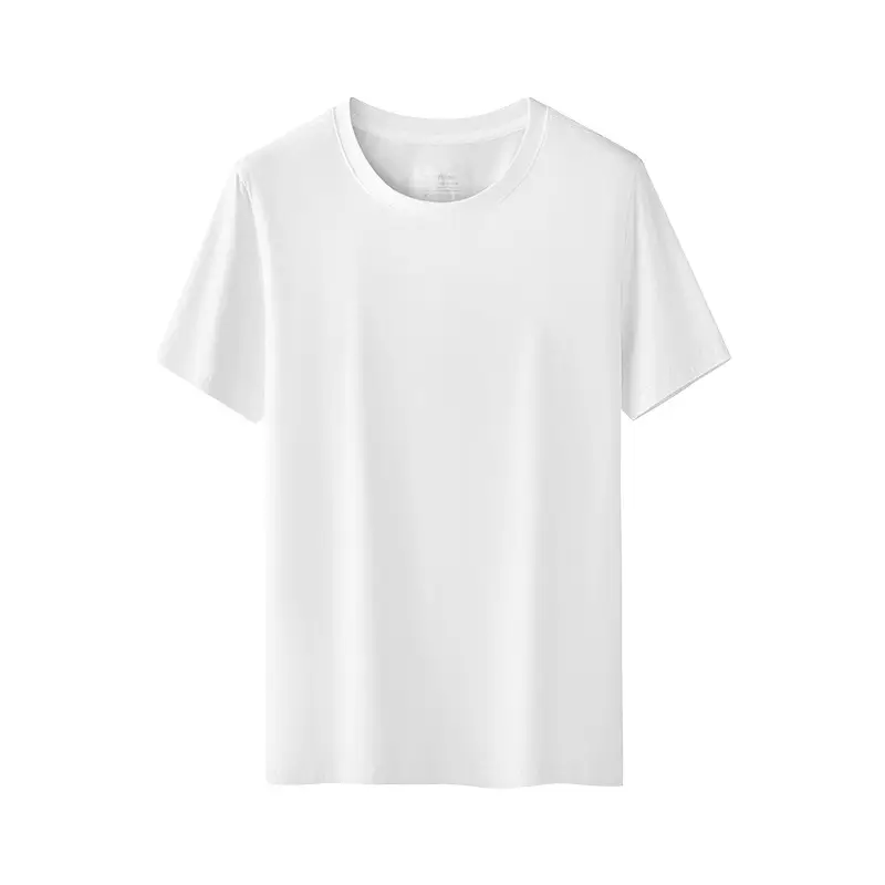 Men's Pure Cotton Black T-Shirt Round Neck - Image 9