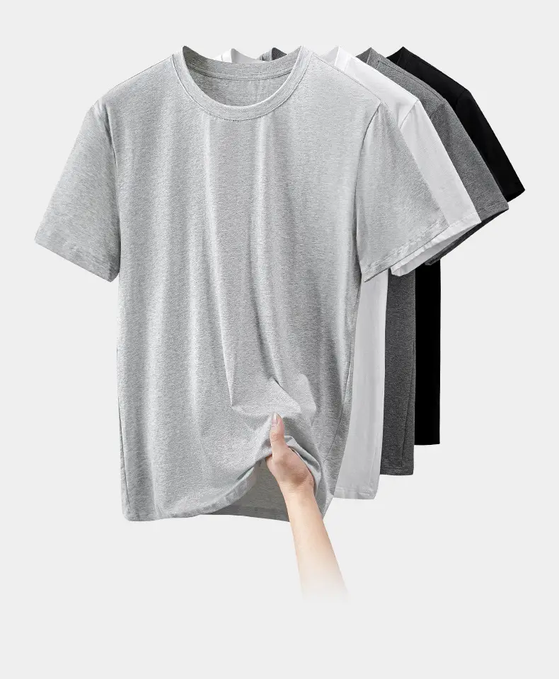 Men's Pure Cotton Black T-Shirt Round Neck — feature 10