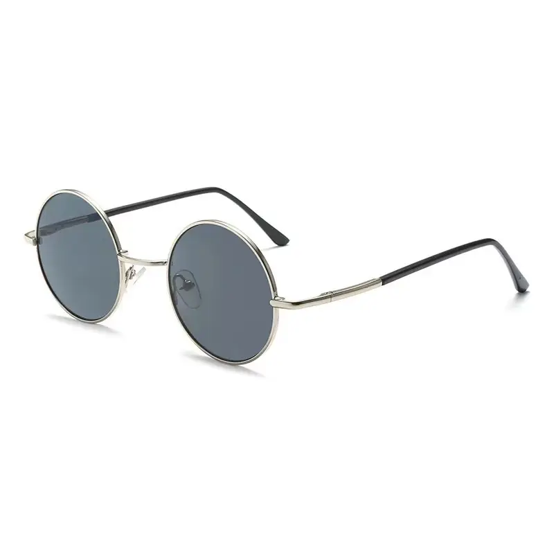 24 New Retro Round Ocean Film Sunglasses Prince Gold Frame - Image 2