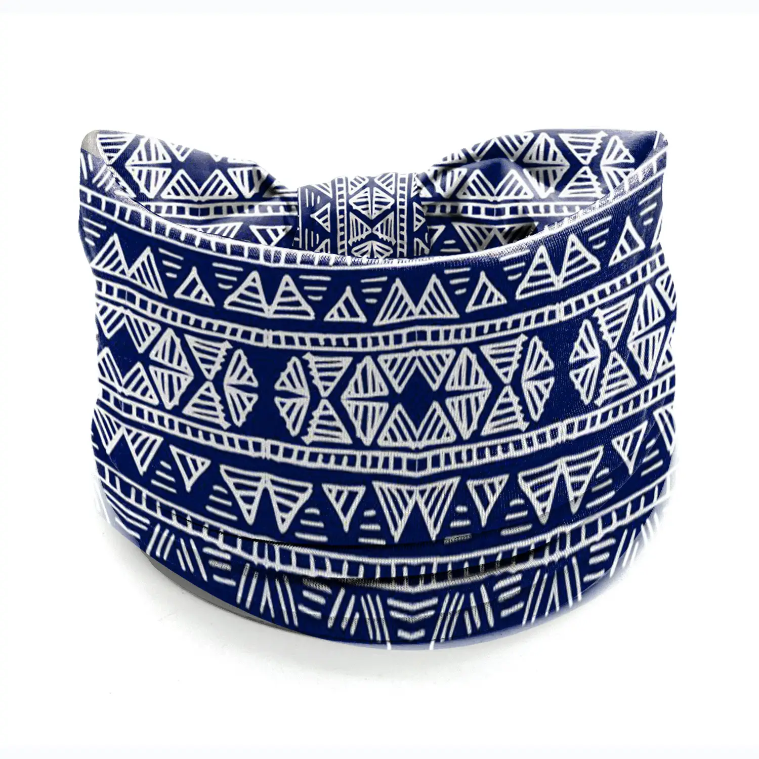 African Print Wide Brim Hairband Purple Green - Image 14