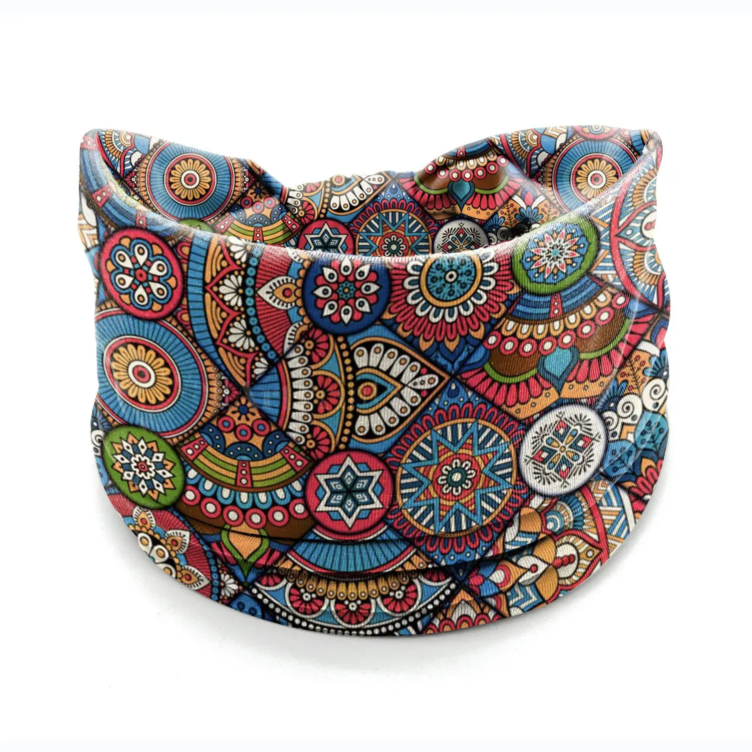 African Print Wide Brim Hairband Purple Green - Image 19