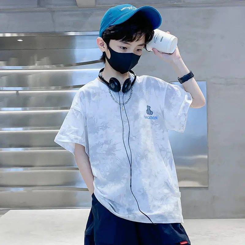 Boys White Printed T-Shirt Summer 2026 - Image 8