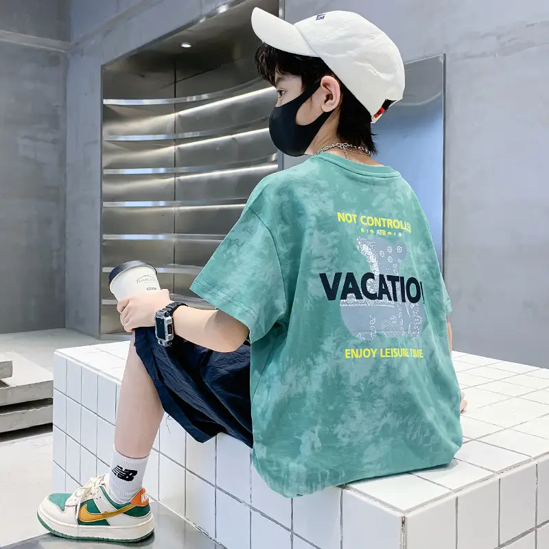 Boys White Printed T-Shirt Summer 2026 - Image 2