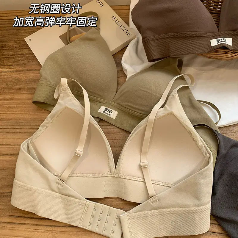 French-Style Triangle Cup Bra for Women with Large Busts, Makes the Bust Look Smaller, No Empty Cup, Popular Sexy Wireless Bra, 2026 New Model
