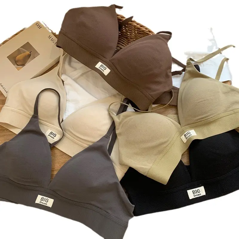 French-Style Triangle Cup Bra for Women with Large Busts, Makes the Bust Look Smaller, No Empty Cup, Popular Sexy Wireless Bra, 2026 New Model