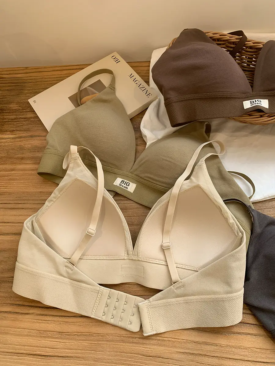 French-Style Triangle Cup Bra for Women with Large Busts, Makes the Bust Look Smaller, No Empty Cup, Popular Sexy Wireless Bra, 2026 New Model — feature 6