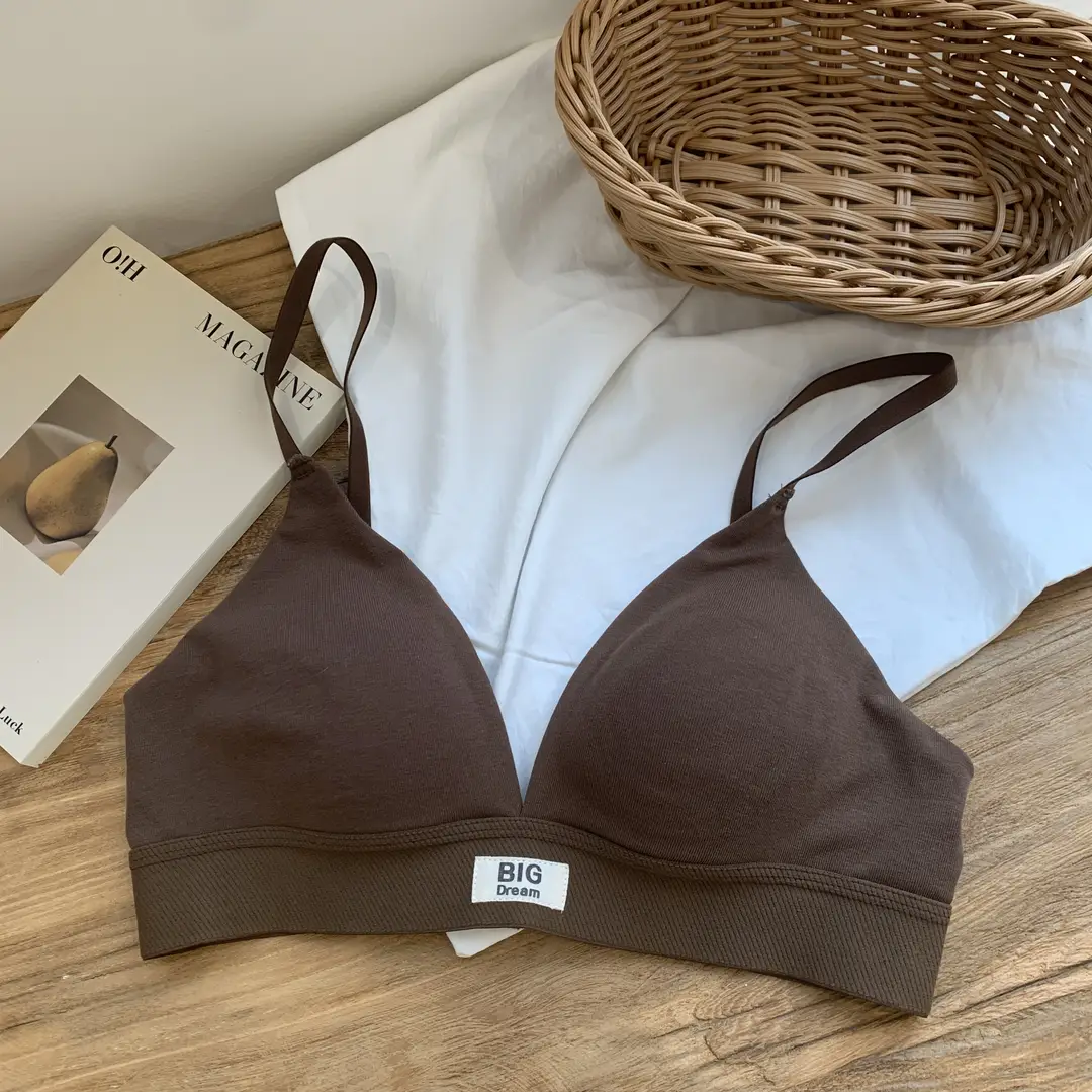 French-Style Triangle Cup Bra for Women with Large Busts, Makes the Bust Look Smaller, No Empty Cup, Popular Sexy Wireless Bra, 2026 New Model