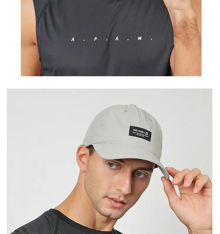 Men's White Baseball Cap Outdoor Sports Running Waterproof — feature 13